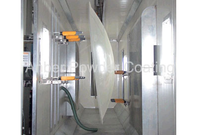 Inner stucture of metal powder spray booth